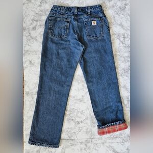 CARHARTT  Flannel-lined Relax Fit Straight Leg Classic Work Denim Jeans!